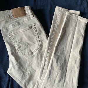 American Eagle Outfitters Men's Off-White Slim Jeans